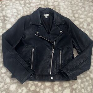 Topshop Black Leather Jacket